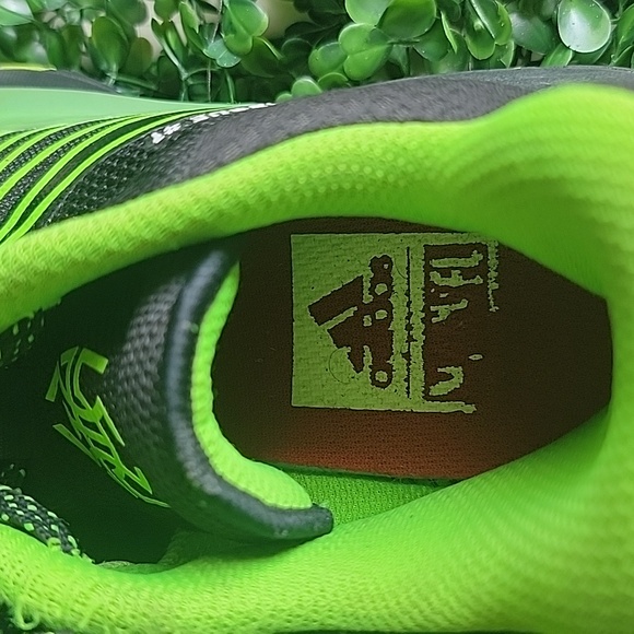 adidas Kids Black and Neon Green Sneakers - Picture 4 of 7